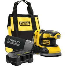 Акумуляторна орбітальна шліфувальна машина Stanley SFMCW220D1S FatMax V20, 125 мм (18 В/1 x 2,0 Аг), сумка