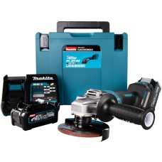 Акумуляторна кутова шліфувальна машина Makita GA029GM201 125 мм Li-ion XGT (2x4.0Ah/40V) Makpac4