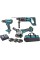 Набір акумуляторів Makita DLX3078TX1 DGA504+DHR241+DDF482 Li-ion LXT 18V (3x5.0Ah+DC18RC)