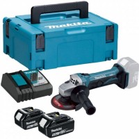 Акумуляторна кутова шліфувальна машина Makita DGA452RTJ 115 мм LXT (2x5.0Ah/18V) Makpac