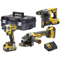 Набір DeWALT DCK305P3T DCH273N + DCG405 + DCF887 + DCB115 + (18V/3x5.0Ah) Tstak