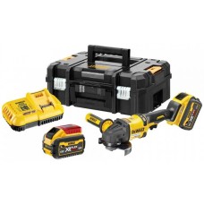 Акумуляторна кутова шліфувальна машина DeWALT DCG418X2 XR FlexVolt (54 В/2 x 9,0 Аг/125 мм)