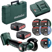 Акумуляторна кутова шліфувальна машина Metabo POWERMAXX CC 12 BL (12 В/2 x 2,0 Аг) 600348500