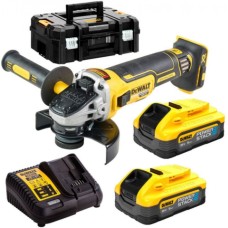 Шліфувальна машина DeWALT DCG405H2T (125 мм/18 В/2 x 5,0 Аг PowerStack) у футлярі Tstak