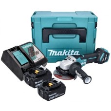 Акумуляторна кутова шліфувальна машина Makita DGA515RTJ 125 мм літій-іонна (18 В/2 x 5,0 Аг) Makpac