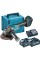 Акумуляторна кутова шліфувальна машина Makita GA005GM201 125 мм Li-ion XGT (2x4.0Ah/40V) Makpac 4