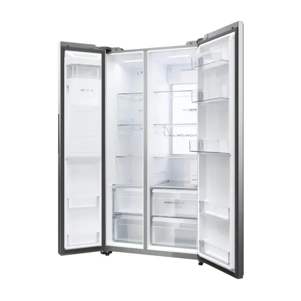 Холодильник Haier Series 7 SBS HSW79F18CIMM Full No Frost 177,5 см Диспенсер для води Пульт дистанційного керування Platinum Inox