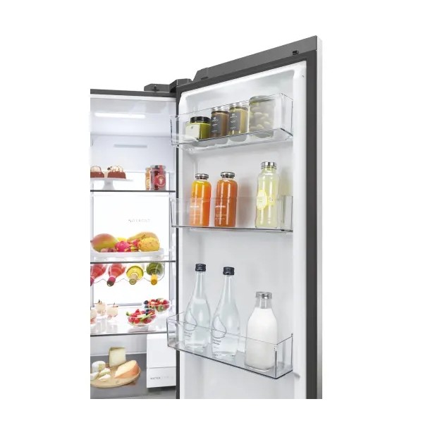 Холодильник Haier Series 7 SBS HSW79F18CIMM Full No Frost 177,5 см Диспенсер для води Пульт дистанційного керування Platinum Inox