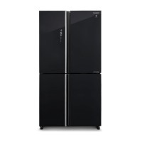 Холодильник Sharp SJ-GP780D-BK Full No Frost 183 см з шухлядою контролю вологості Чорне скло