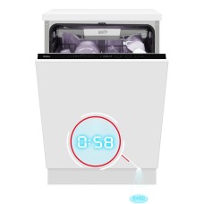 Посудомийна машина Amica DIM68B10ELONSWiD 59,8см Автоматичне відкриття дверей