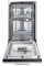 Посудомийна машина Samsung DW50DG450B00ET 44,8 см Автоматичне відкриття дверей Ящик для столових приборів