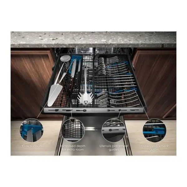 Electrolux ESG43310SX 45 см. Автоматичне відкриття ящика для столових приладів