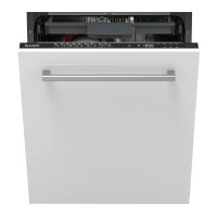 Sharp QW-NI54I44DX-DE 60 см посудомийної машини Автоматичне відкриття ящика для столових приладів