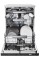 Haier I-Pro Shine Dishwasher Series 7 XF 6A0M4PDX 59,7 см Автоматичне відкриття дверцят Ящик для столових приборів