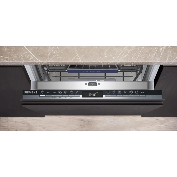 Посудомийна машина Siemens iQ300 SR63EX24ME 44.8 см, висувна шухляда для столових приборів, пульт дистанційного керування Посудомийна машина Siemens iQ300 SR63EX24ME 44.8 см, висувна шухляда для столових приборів, пульт дистанційного керування