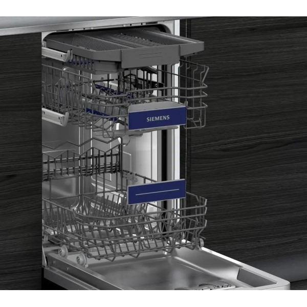Посудомийна машина Siemens iQ300 SR63EX24ME 44.8 см, висувна шухляда для столових приборів, пульт дистанційного керування Посудомийна машина Siemens iQ300 SR63EX24ME 44.8 см, висувна шухляда для столових приборів, пульт дистанційного керування