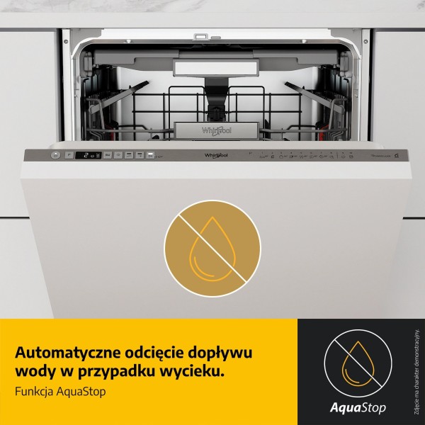 Посудомийна машина Whirlpool WSIP 4O23 PFE 44.8 см, висувна шухляда для столових приборів Посудомийна машина Whirlpool WSIP 4O23 PFE 44.8 см, висувна шухляда для столових приборів