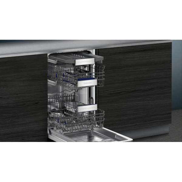 Посудомийна машина Siemens iQ500 SR65ZX22ME 44.8 см, висувна шухляда для столових приборів, пульт дистанційного керування Посудомийна машина Siemens iQ500 SR65ZX22ME 44.8 см, висувна шухляда для столових приборів, пульт дистанційного керування