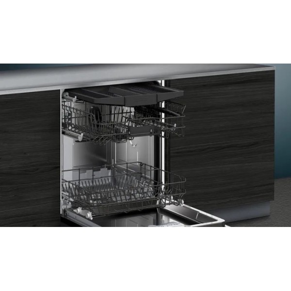 Посудомийна машина Siemens iQ100 SN61HX08VE, 59.8 см, висувна шухляда для столових приборів, пульт дистанційного керування, без панелі Посудомийна машина Siemens iQ100 SN61HX08VE, 59.8 см, висувна шухляда для столових приборів, пульт дистанційного керування, без панелі