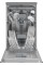 Посудомийна машина Beko BDFS26046XQ BPRO500 44.8 см автоматичне відкриття ящика для дверей для столових приладів