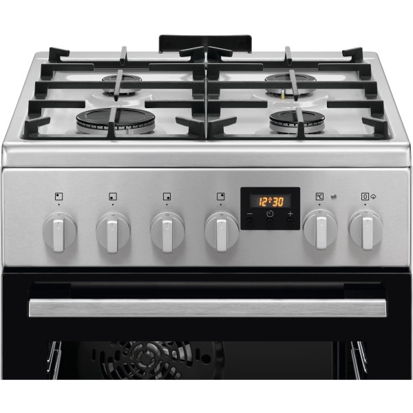 Газоелектрична плита Electrolux 600 LKK564222X Випікання на парі Конвекція Газоелектрична плита Electrolux 600 LKK564222X Випікання на парі Конвекція