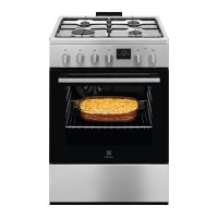Газоелектрична плита Electrolux 600 LKK660222X Парова печь Конвекційна піч