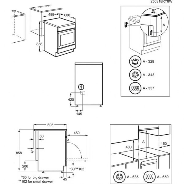 Плита електрична Electrolux 500 LKR540266X Конв Плита електрична Electrolux 500 LKR540266X Конв