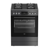 Газоелектрична плита Beko b300 FBM62330GADSN з конвекцією