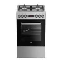 Газоелектрична плита Beko FSMT52336DXDT з конвекцією 
