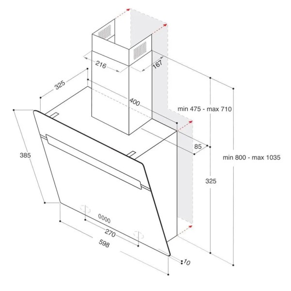 Витяжка Whirlpool WHVP 62F LT SK black Витяжка Whirlpool WHVP 62F LT SK black