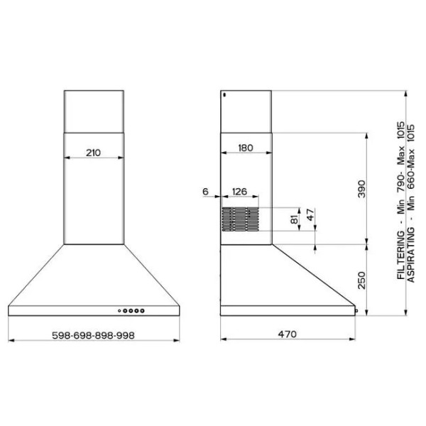 Витяжка Faber Strip Smart PB X A60/3 Inox Витяжка Faber Strip Smart PB X A60/3 Inox