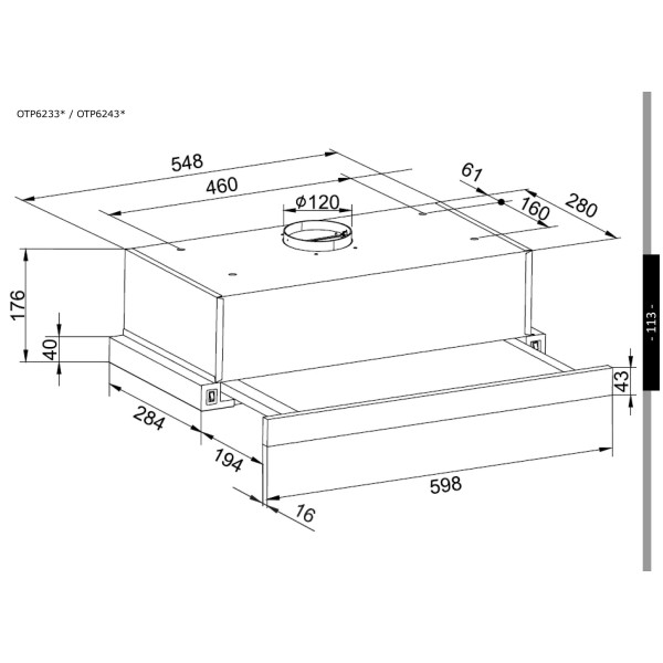 Витяжка Amica OTP5234I Inox Витяжка Amica OTP5234I Inox