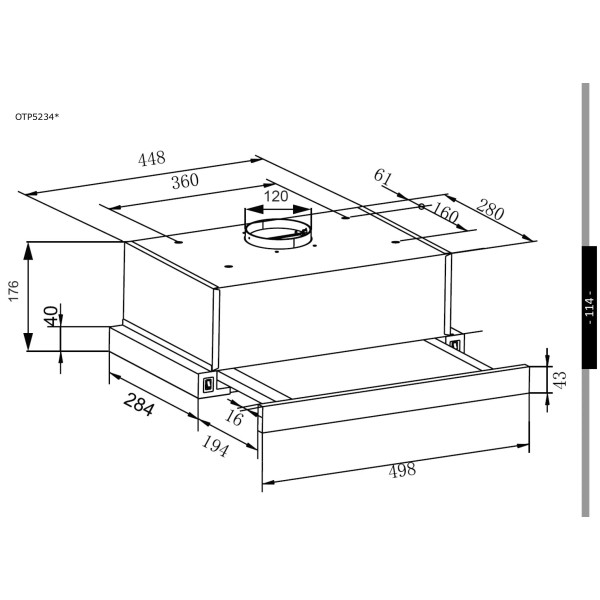 Витяжка Amica OTP5234I Inox Витяжка Amica OTP5234I Inox