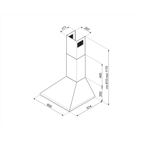 Витяжка Smeg KSED65BE white Витяжка Smeg KSED65BE white