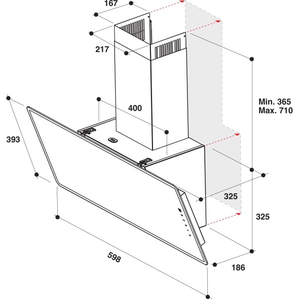 Витяжка Whirlpool WHVF 63F LT K чорна Витяжка Whirlpool WHVF 63F LT K чорна
