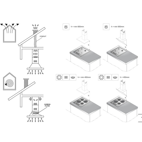 Витяжка Amica OKP6651S чорна Витяжка Amica OKP6651S чорна
