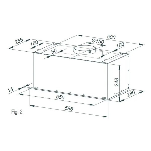 Витяжка Beko HNU61422B Чорний
