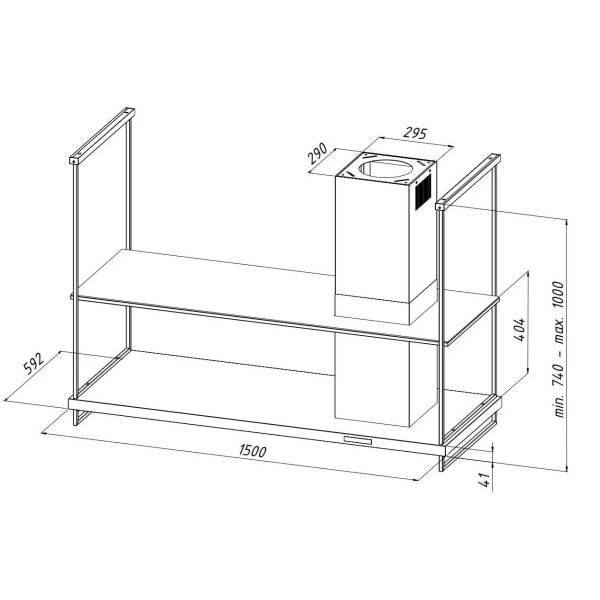 Витяжка Akpo WK-9 Lungo black matte Витяжка Akpo WK-9 Lungo black matte