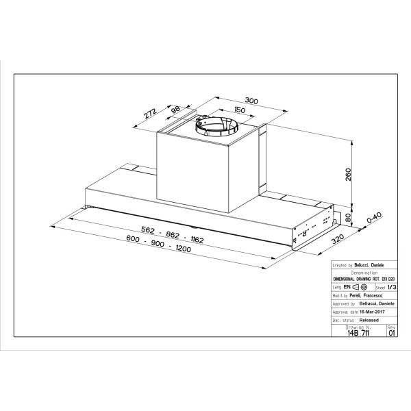 Витяжка Faber In-Nova Comfort X A90/2 Inox Витяжка Faber In-Nova Comfort X A90/2 Inox