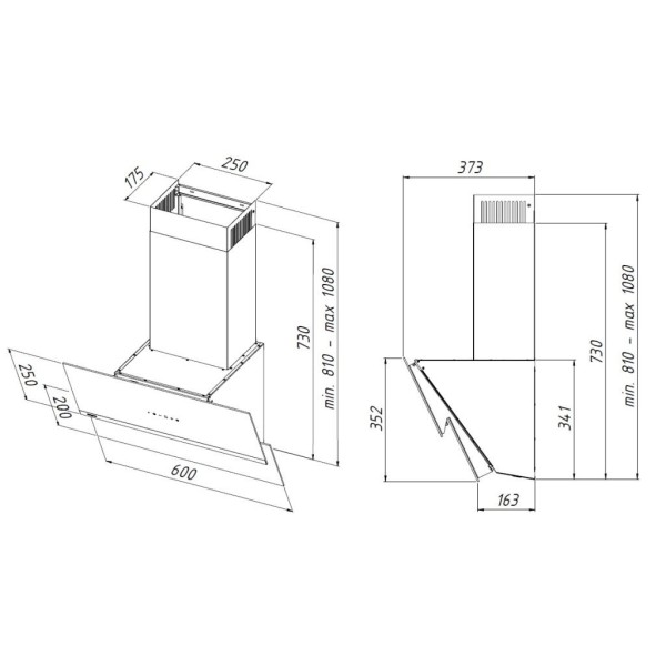 Витяжка Akpo WK-9 Stella 60 чорний Витяжка Akpo WK-9 Stella 60 чорний
