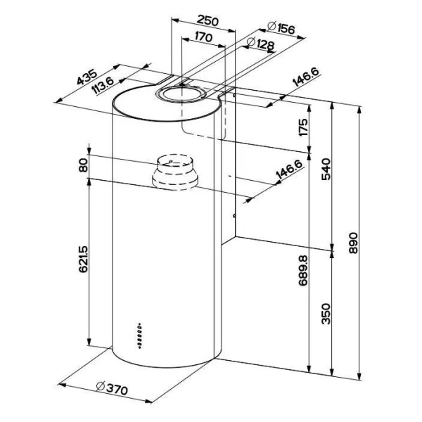 Фабер Фабер Циліндр плюс BK Matt Black Фабер Фабер Циліндр плюс BK Matt Black