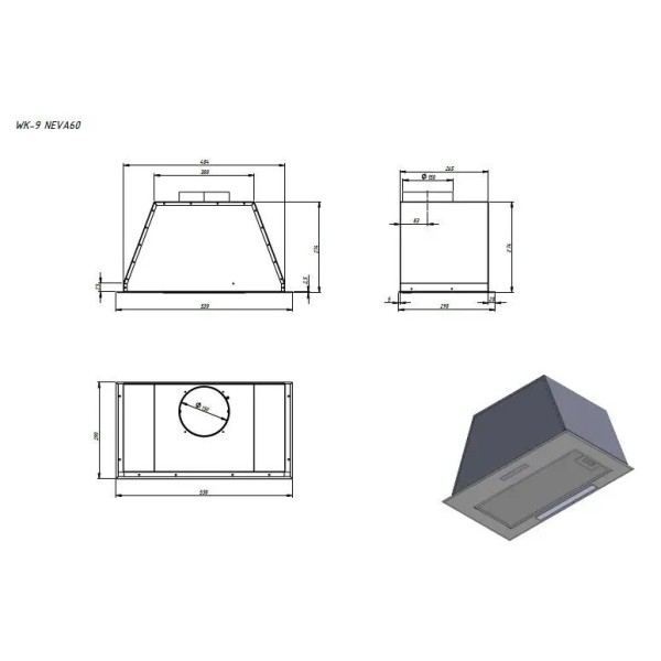 Витяжка Akpo WK-9 Neva black Витяжка Akpo WK-9 Neva black