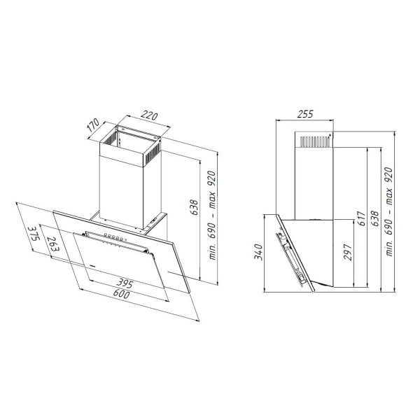 Витяжка Akpo WK-4 Nero 2.0 60 білий Витяжка Akpo WK-4 Nero 2.0 60 білий