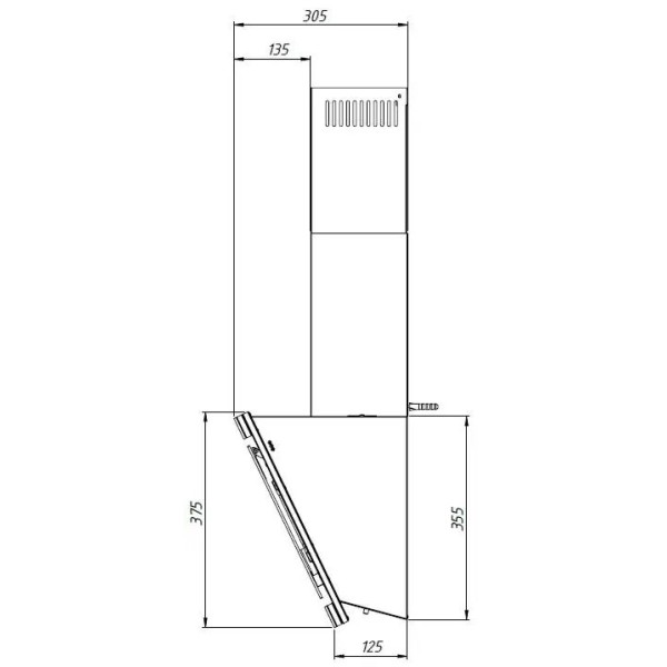Витяжка Akpo WK-9 Kastos PROline 60 black Витяжка Akpo WK-9 Kastos PROline 60 black
