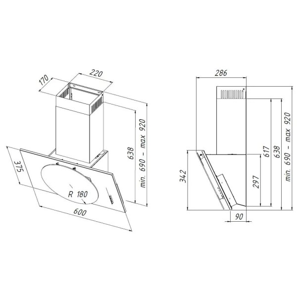 Витяжка Akpo WK-4 Selene 60 white Витяжка Akpo WK-4 Selene 60 white