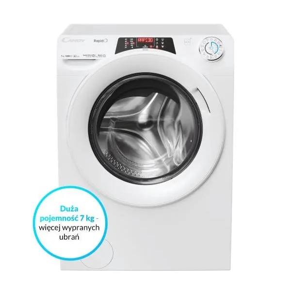 Пральна машина Candy RapidO RO4 476DWM7/1-S Slim 7кг 1400об/хв
