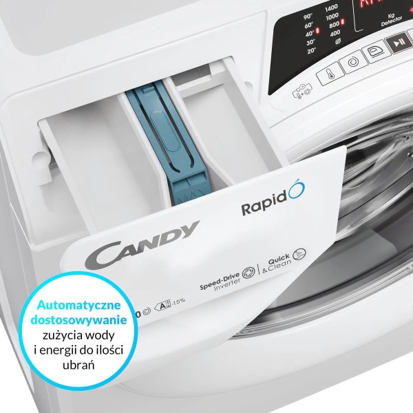 Пральна машина Candy RapidO RO4 476DWM7/1-S Slim 7кг 1400об/хв