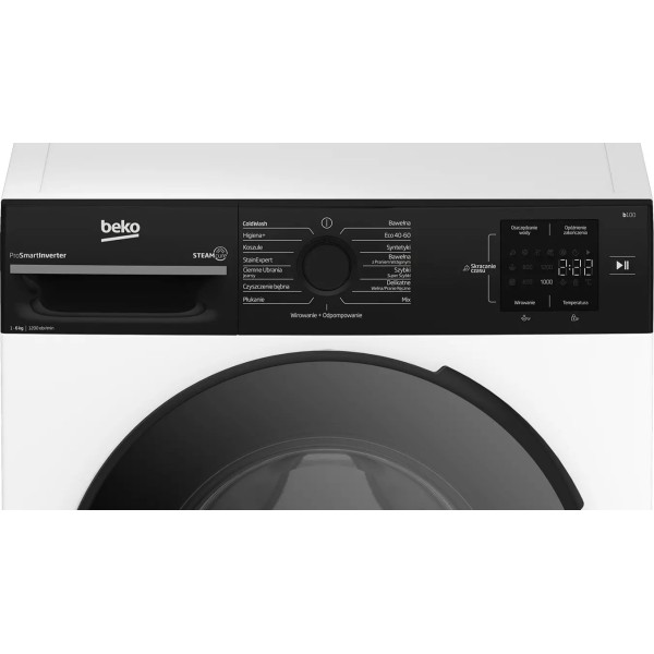Пральна машина Beko b100 BM1WFU36235WBPBDC SteamCure Slim 6 кг 1200 об/хв