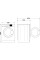 Прально-сушильна машина Whirlpool FFWDB 864349 BV PL 54 см 8 кг/6 кг