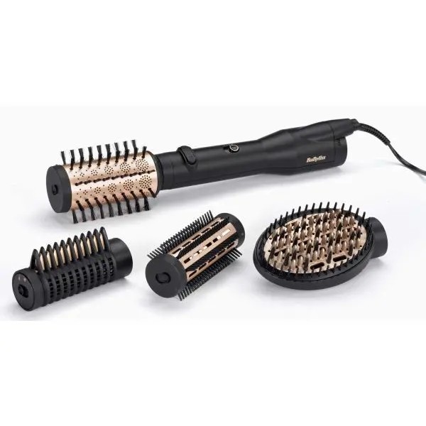 BaByliss Big Hair Luxe AS970E Фен і бігуді 650 Вт Ротаційна іонізація Холодне повітря Діаметр щітки 38 мм 50 мм 2 рівні температури